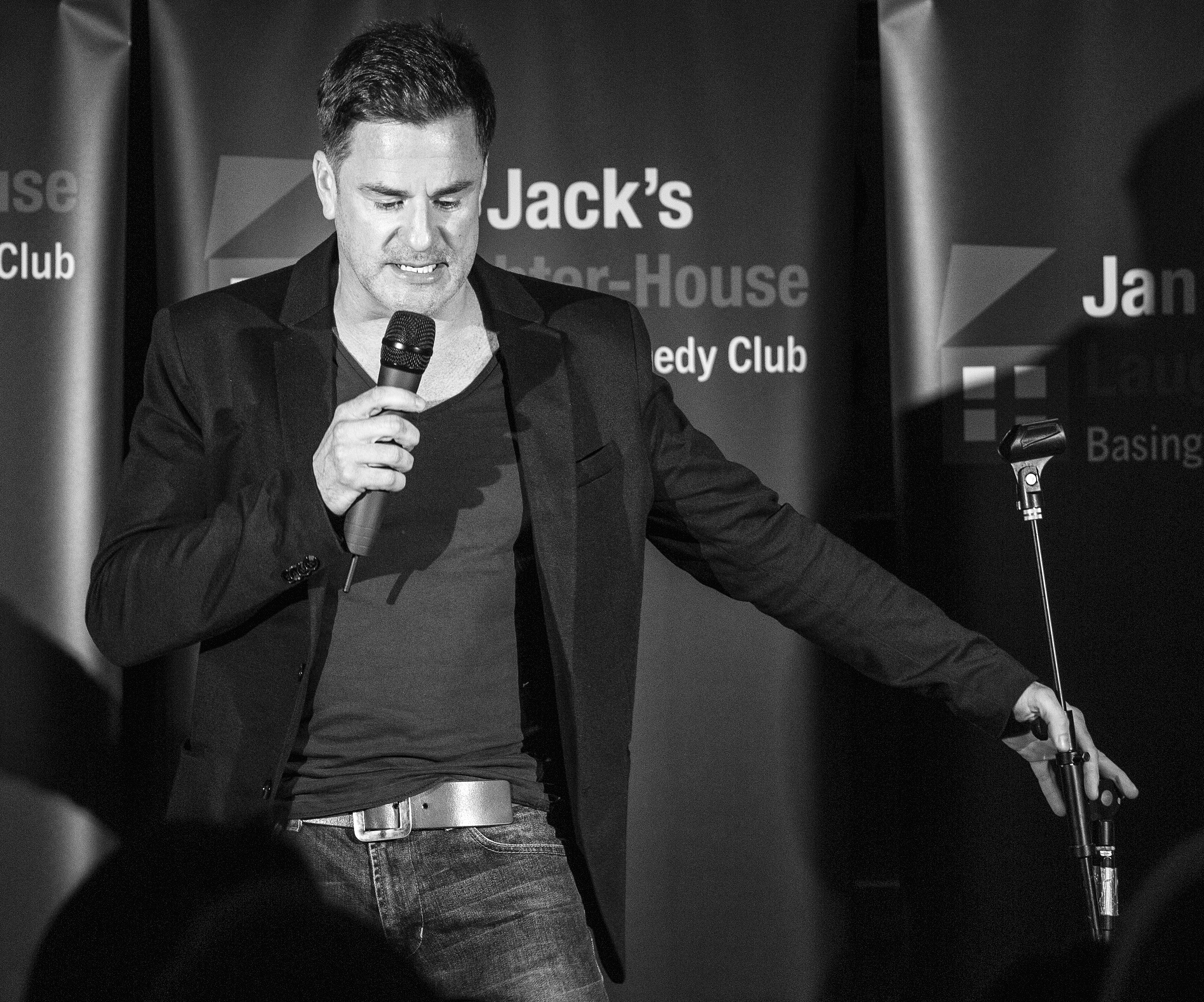 Dan Kielty performing stand-up comedy